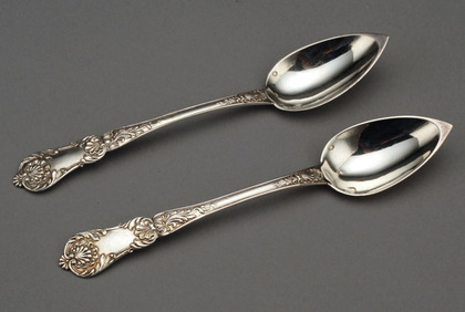 French Silver Grapefruit Spoons (pair) - Rare hallmarks